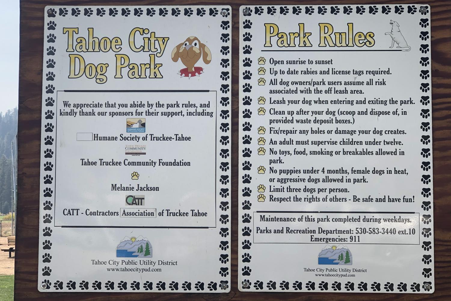 Tahoe City Dog Park 0